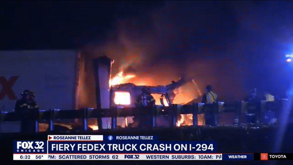 THUS SAID THE LORD, I WILL THROW YOU LIKE A RAGDOLL AND BURN YOU WITH A GASOLINE FROM THE 2ND FLOOR OF HEAVEN! (FEDEX TRUCK DRIVER DIES AFTER BEING THROWN FROM VEHICLE DURING FIERY CRASH IN NORTH CHICAGO SUBURB)